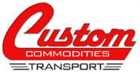 Custom Commodities Transport Logo