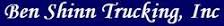 Ben Shinn Trucking, Inc. Logo